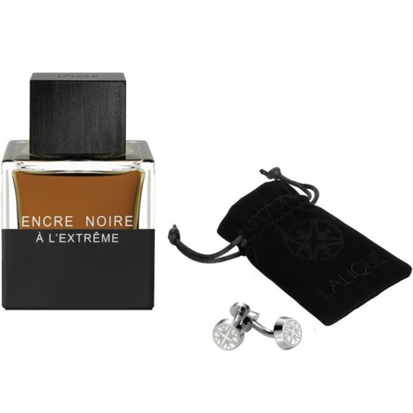 Lalique Encre Noire A L`Extreme M EDP 50 ml + cufflinks 