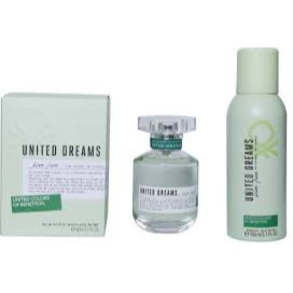 Benetton United Dreams Live Free W Set / EDT 80ml / deo spray 150ml
