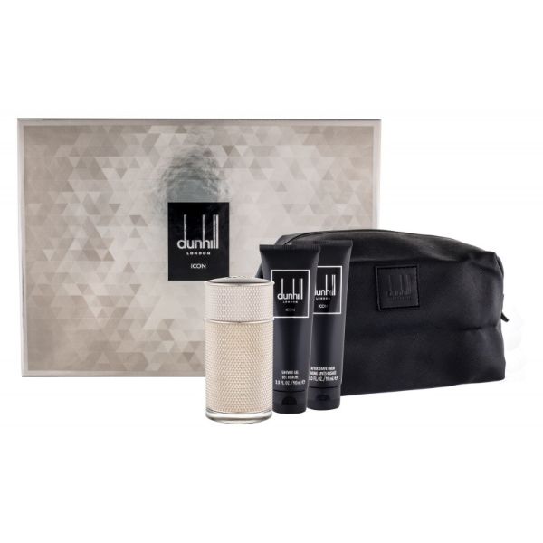 Dunhill Icon M Set / EDP 100ml / after shave balm 90ml / shower gel 90ml / bag