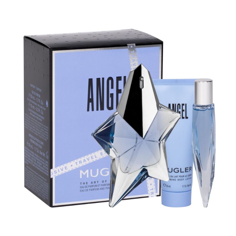 Thierry Mugler Angel W Set / EDP 50ml / EDP 10ml / shower gel 50ml (reffilable)