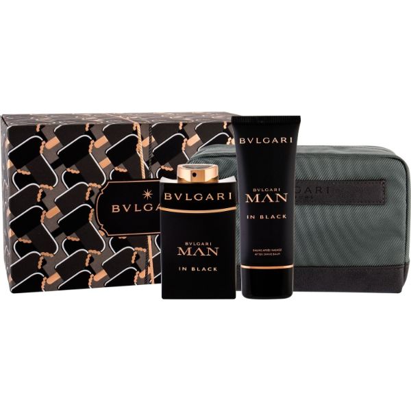 Bvlgari MAN In Black M Set / EDP 100ml / after shave balm 100ml / pouch