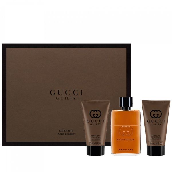 Gucci Guilty Absolute M Set - EDP 50 ml + after shave balm 50 ml + shower gel 50 ml