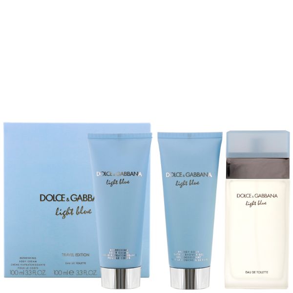 Dolce & Gabbana Light Blue W Set - EDT 100 ml + b/cream 100 ml + shower gel 100 ml