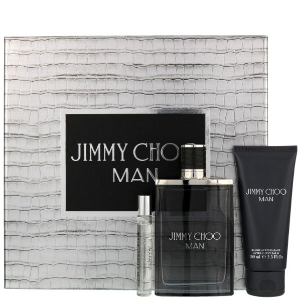 Jimmy Choo Man M Set - EDT 100 ml + afre shave balm 100 ml + EDT 7.5 ml