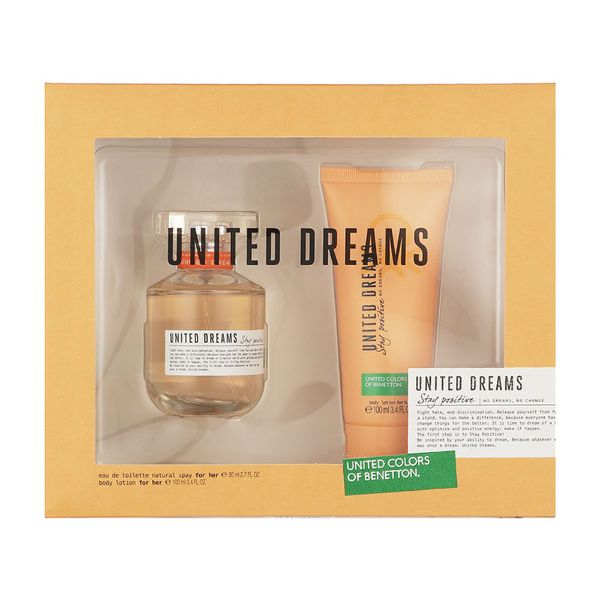 Benetton United Dreams Stay Positive W Set - EDT 80 ml + body lotion 100 ml