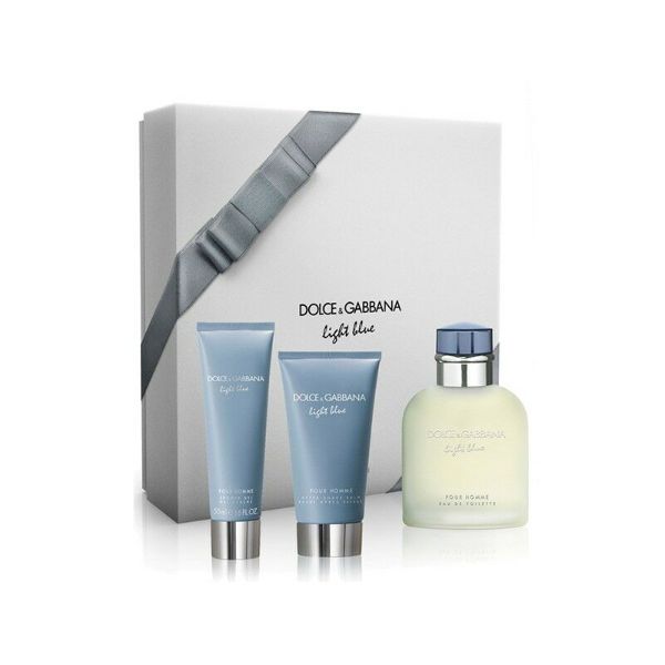 Dolce & Gabbana Light Blue M Set - EDT 125 ml + after shave balm 75 ml + shower gel 50 ml