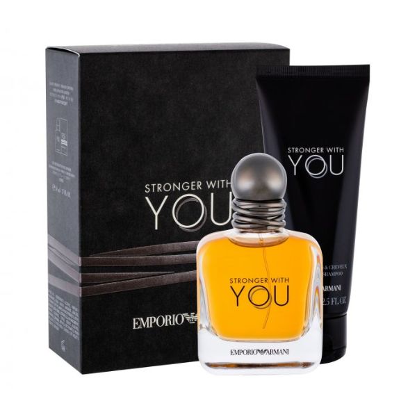 Armani Stronger With You M Set - EDT 50 ml + shower gel 75 ml