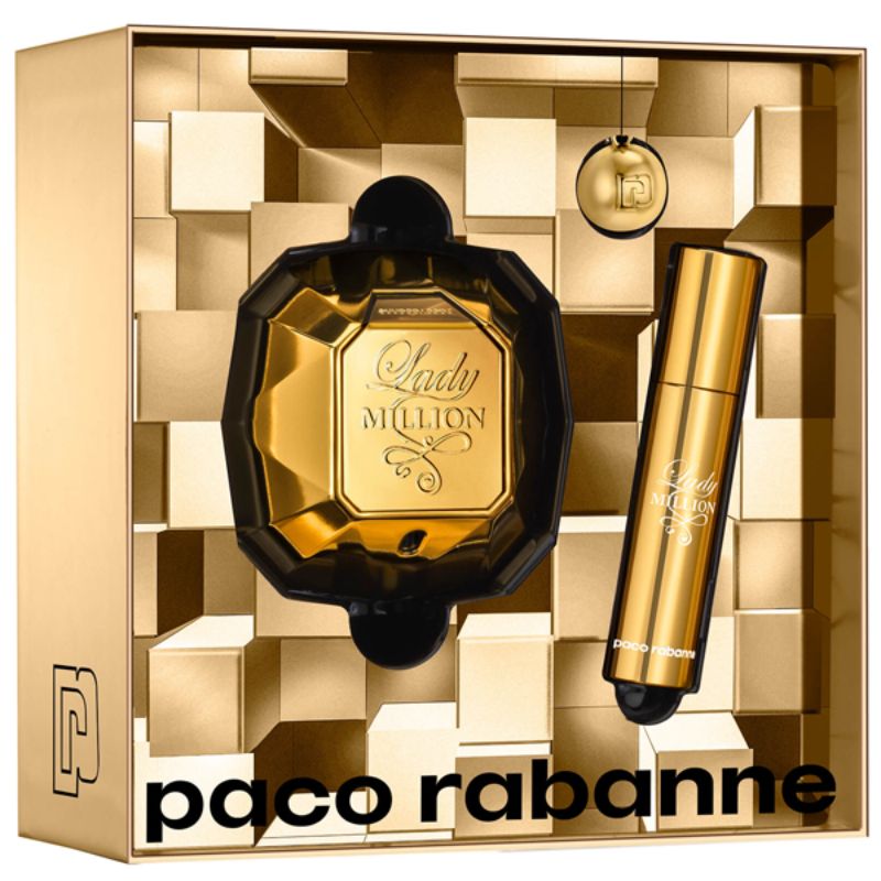 Paco Rabanne Lady Million W Set - EDP 50 ml + EDP 10 ml + keyring