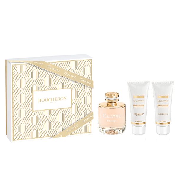 Boucheron Quatre W Set - EDP 100 ml + body lotion 100 ml + shower gel 100 ml