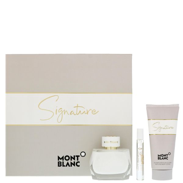 Mont Blanc Signature W Set - EDP 90 ml + body lotion 100 ml + EDP 7.5 ml /2020