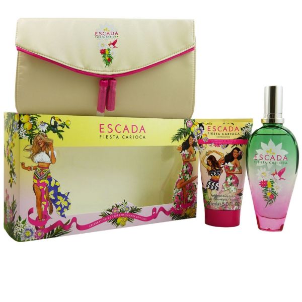 Escada  Fiesta Carioca W Set - EDT 50 ml + body lotion 50 ml + bag /2017