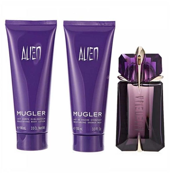 Thierry Mugler Alien W Set - EDP 60 ml + body lotion 100 ml + sh/milk 100 ml (refillable)