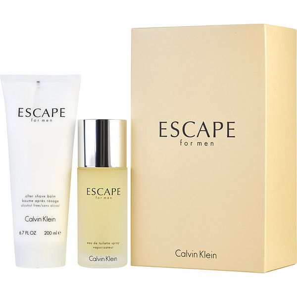 Calvin Klein Escape M Set - EDT 100 ml + after shave balm 200 ml