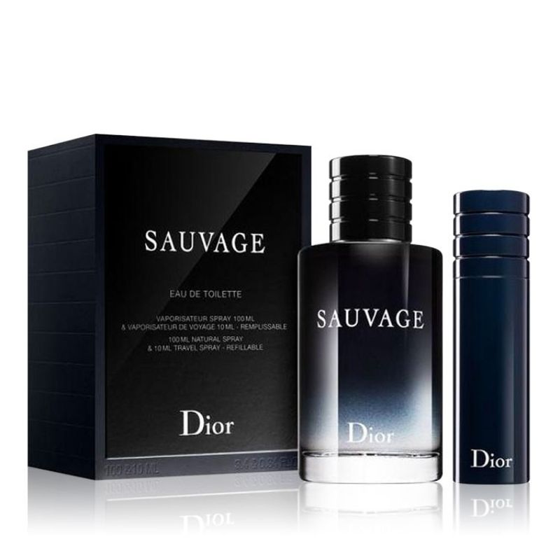 Dior Sauvage M Set - EDT 100 ml + EDT 10 ml travel spray