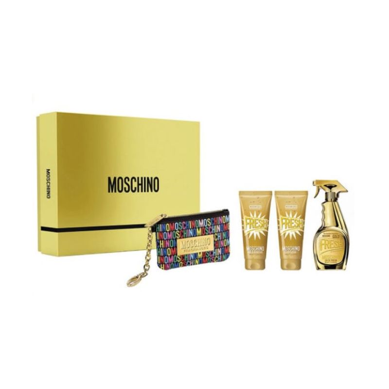 Moschino Gold Fresh Couture! W Set - EDP 100 ml + b/lot 100 ml + sh/g 100 ml + pouch