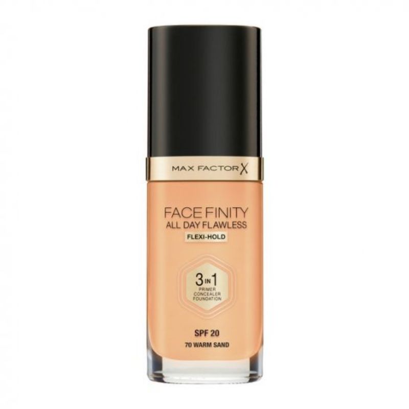 Max Factor All Day Flawless Facefinity 3 In 1 Long Lasting Makeup 70 Warm Sand 30ml
