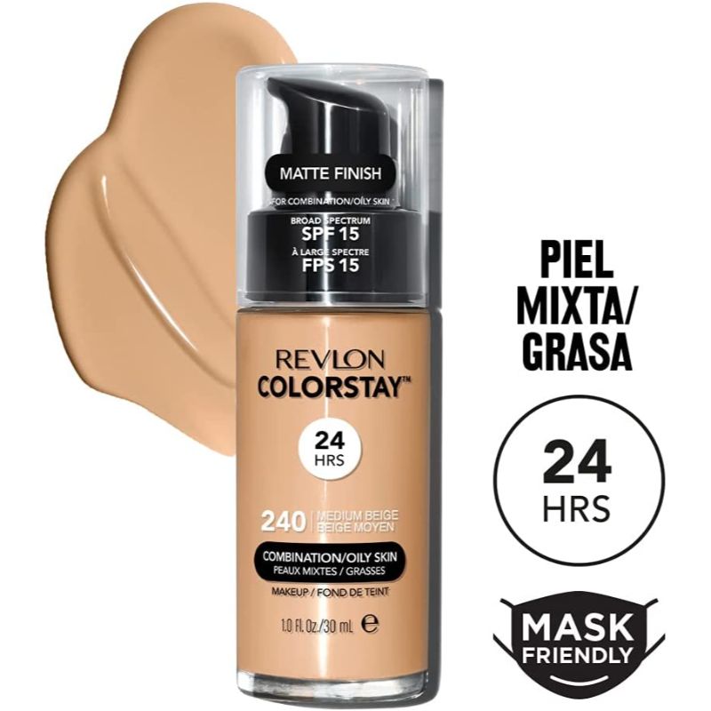 Revlon Colorstay Make-Up 240 Medium Beige Spf15 30ml (Combination/Oily)