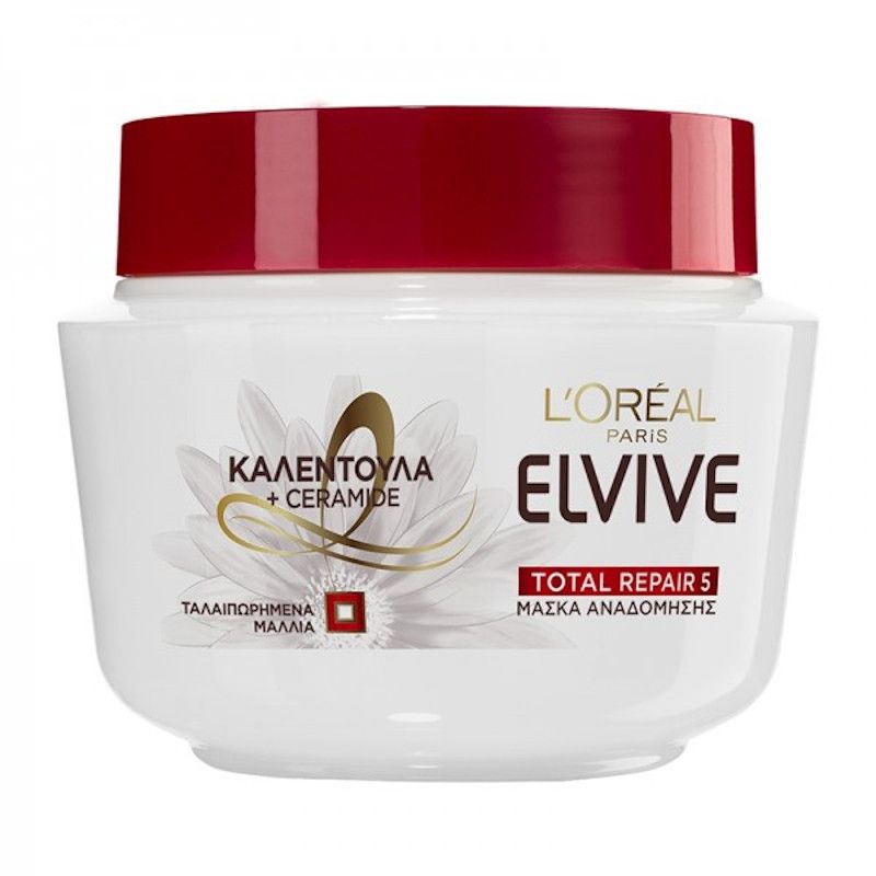 L`Oreal Elvive Ολικη Αναδομηση 5 Mασκα Μαλλιων 300ml