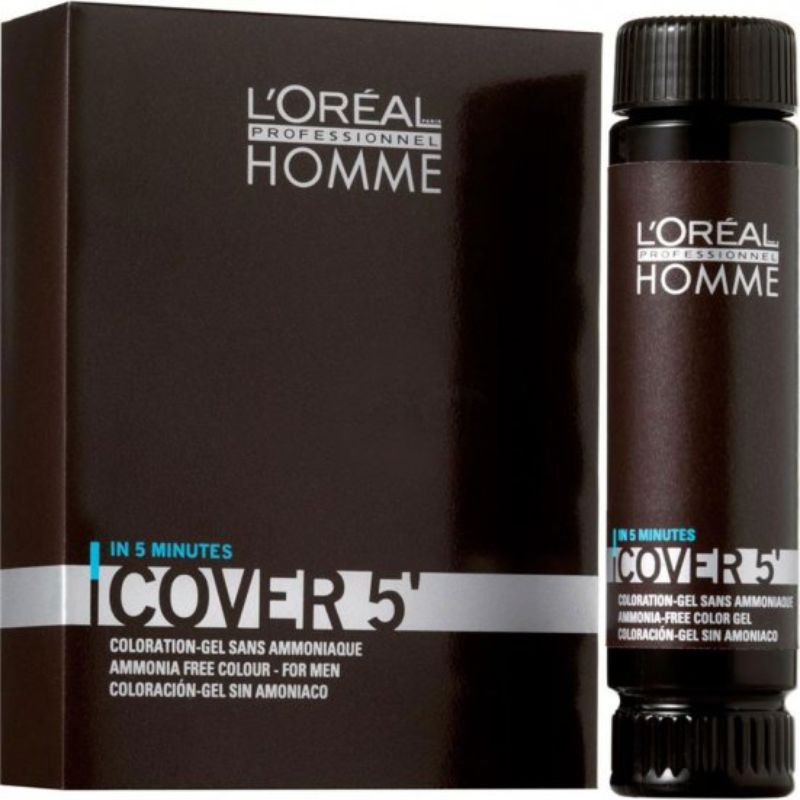 L`Oreal Professionnel Homme Cover 5 No 3 Dark Brown 3 X 50ml