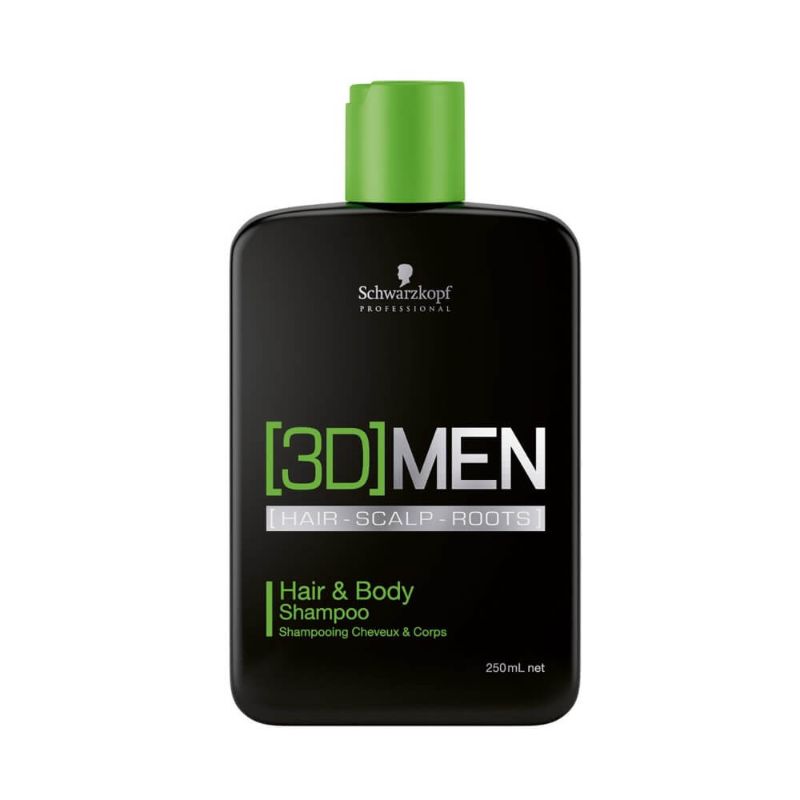Schwarzkopf 3d Men Hair And Body Shampoo 250ml