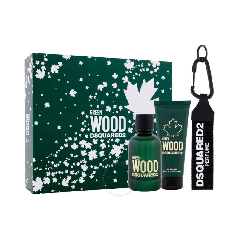 DsQuared2 Green Wood M Set - EDT 100 ml + sh/gel 100 ml + keying /2019