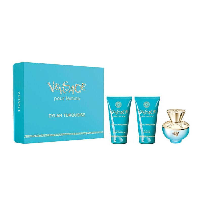 Versace Dylan Turquoise W Set - EDT 100 ml + b/gel 100 ml + sh/gel 100 ml