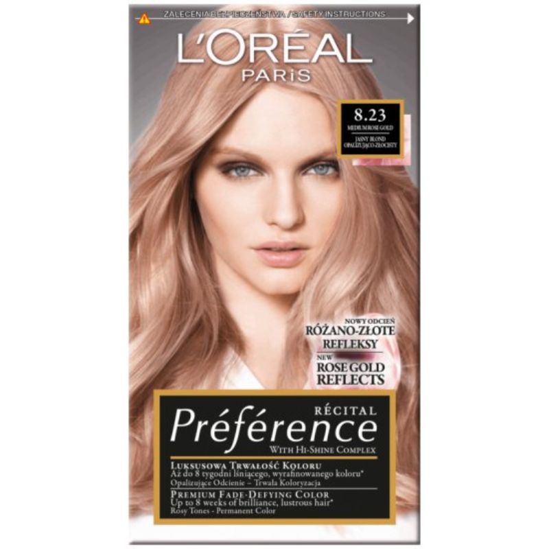 L`Oreal Preference 8.23 Medium Rose Gold