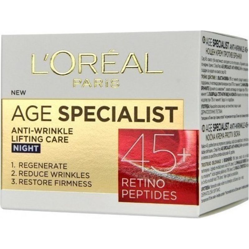 L`Oreal Age Specialist 45+ Night Cream 50Ml