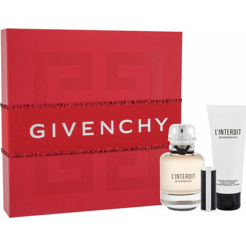 Givenchy L`Interdit W Set - EdP 80 ml + b/lot 75 ml + EdP 10 ml /2018