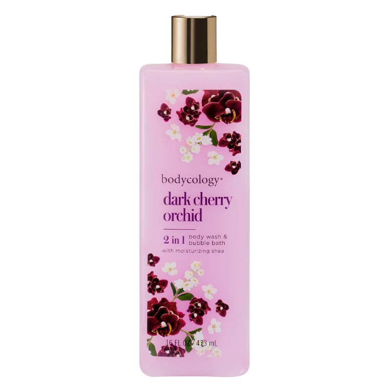Bodycology Dark Cherry Orchid Moisturizing Body Wash And Bubble Bath 473Ml