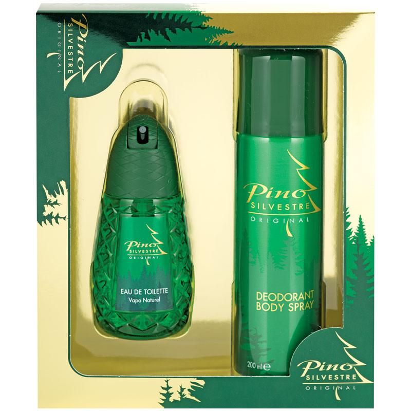 Pino Silvestre Original Cologne Gift Set Eau De Toilette 125Ml And Body Spray 200Ml