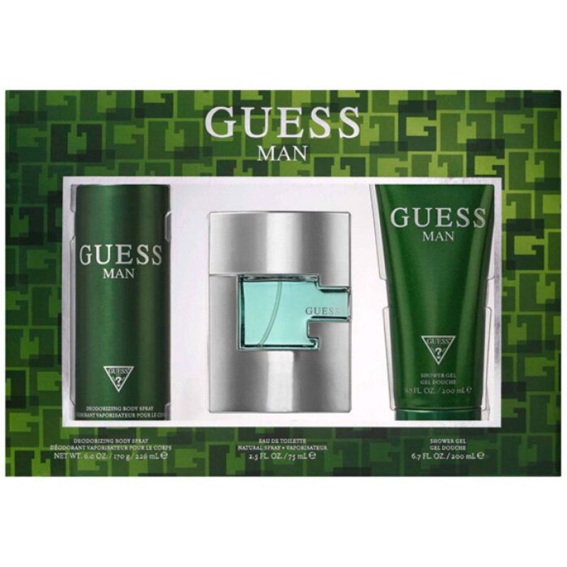 Guess Man M Set - EdT 75 ml + deo spray 226 ml + sh/gel 200 ml