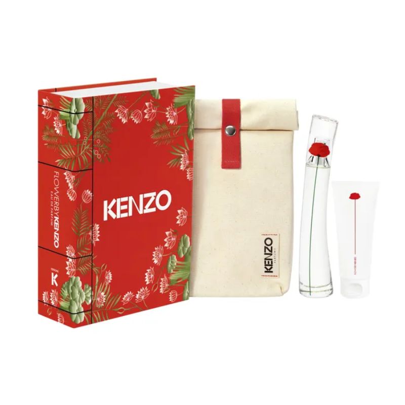 Kenzo Flower W Set - EdP 50 ml + EdP in a milk 75 ml + pouch