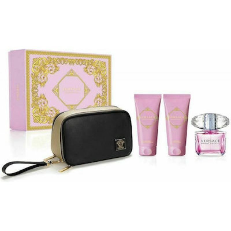 Versace Bright Crystal W Set - EdT 90 ml + b/lot 100 ml + sh/gel 100 ml + pouch