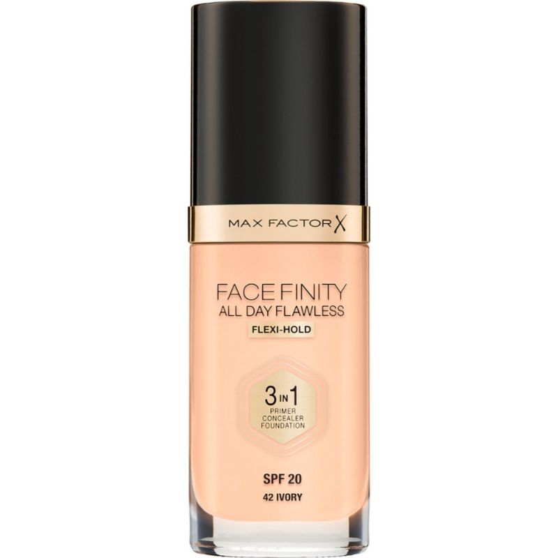 Max Factor All Day Flawless Facefinity 3 In 1 Long Lasting Makeup 42 Ivory 30Ml