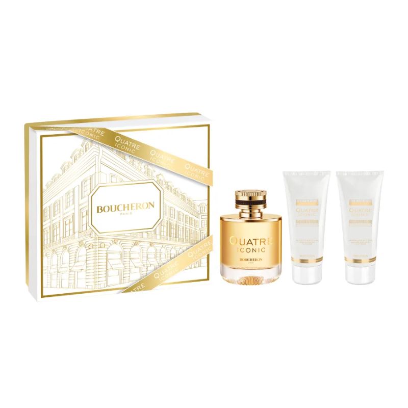 Boucheron Quatre Iconic W Set - EDP 100 ml + b/lot 100 ml + sh/gel 100 ml /2022