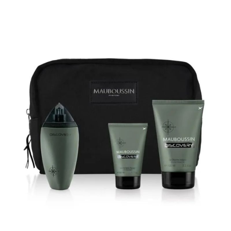 Mauboussin Discovery M Set - EDP 100 ml + a/s balm 50 ml + sh/g 100 ml + pouch