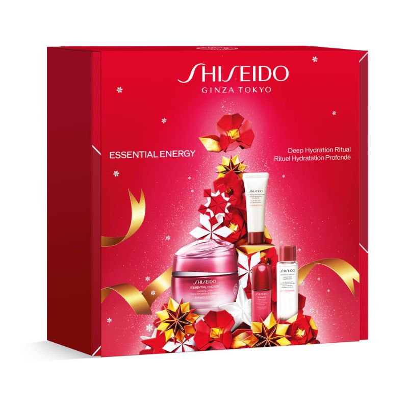 Shiseido Essential Energy Set - Hydrating cream 50 ml + Treatment lotion 30 ml + Cleansing Foam 15 ml + Ultimune Power Infusing concentrate 10 ml