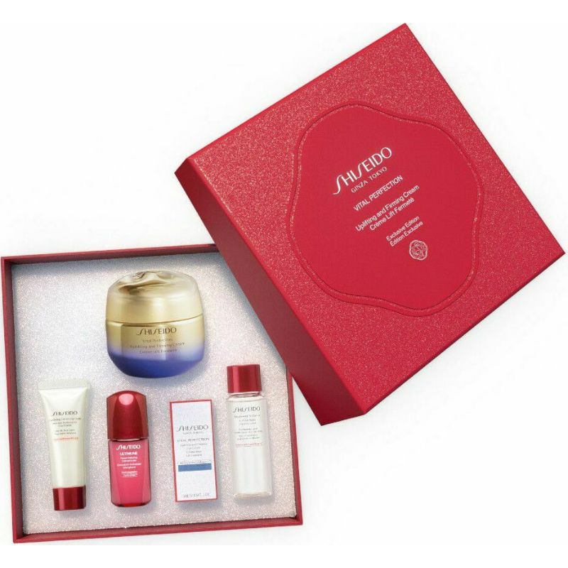 Shiseido Ultimune Set - Power Infusing Concentrate 50 ml + Treatment Softener 30 ml + Cleansing Foam 15 ml + Ultimune Hand Cream 40 ml