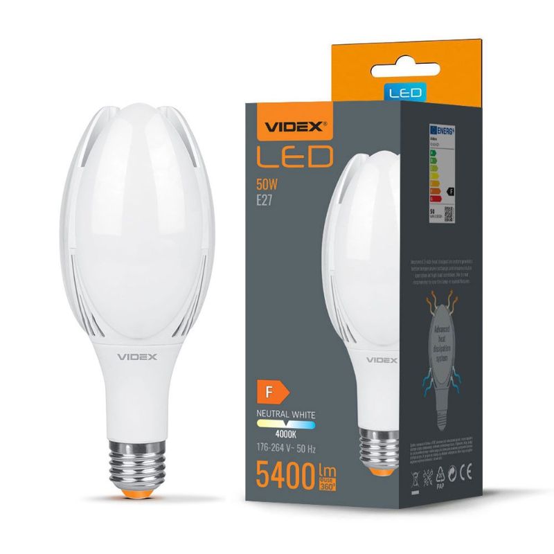 VIDEX-E27-A108-50W-NW