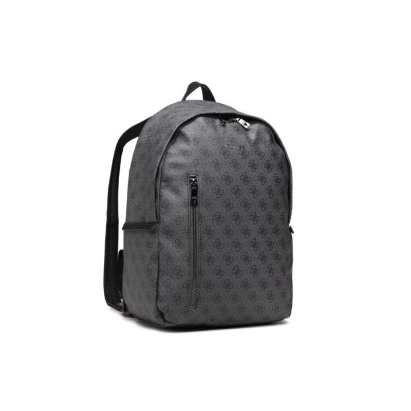 Guess Vezzola Synthetic Leather Backpack Black 4G Logo hmvezl p1360 For Men 21/32.5 x 39.5 x 15 cm