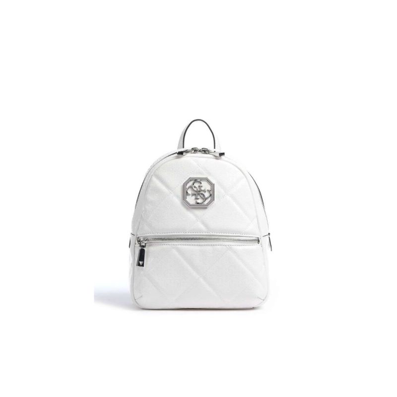 Guess Dilla Backpack White 4G Logo For Women