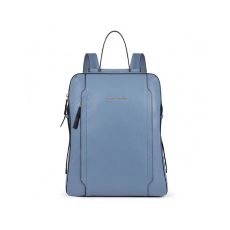 Piquadro Piquadro Leather Backpack Blue Laptop Compartiment For Women 28 x 365 x 125 cm