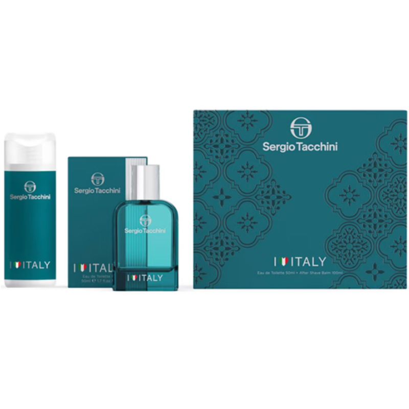 Sergio Tacchini I Love Italy M Set - EDT 50 ml + a/s balm 100 ml /2022