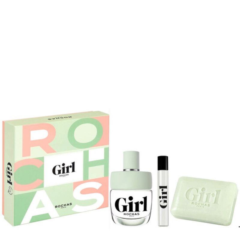 Rochas Girl W Set - EDT 60 ml + soap 75 g + EDT 7.5 ml /2021