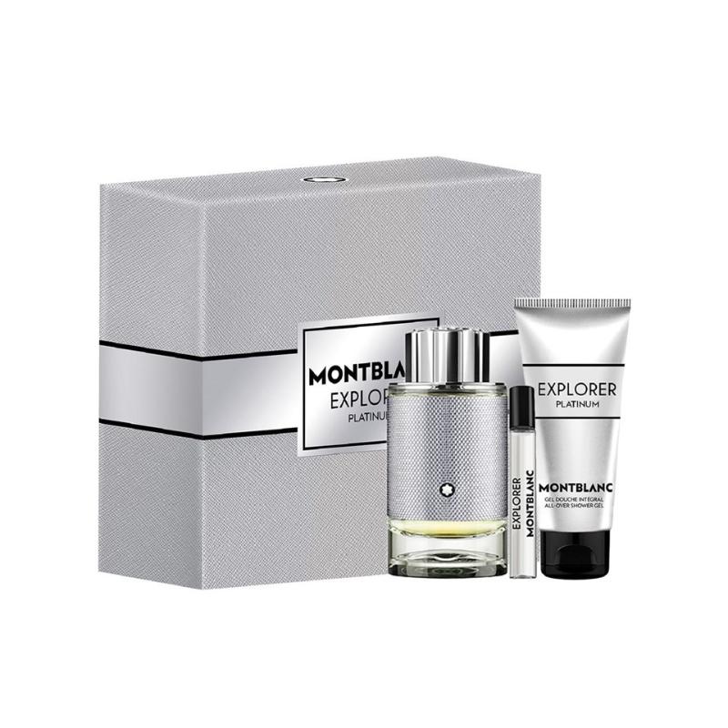 Mont Blanc Explorer Platinum M Set - EDP 100 ml + sh/gel 100 ml + EDP 7.5 ml /2023