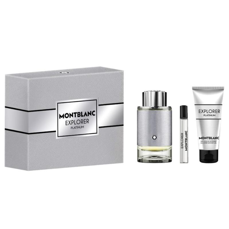 Mont Blanc Explorer Platinum M Set - EDP 60 ml + sh/gel 100 ml /2023