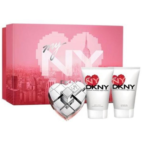 DKNY My NY W Set / EDP 100ml / body lotion 100ml / shower gel 100ml