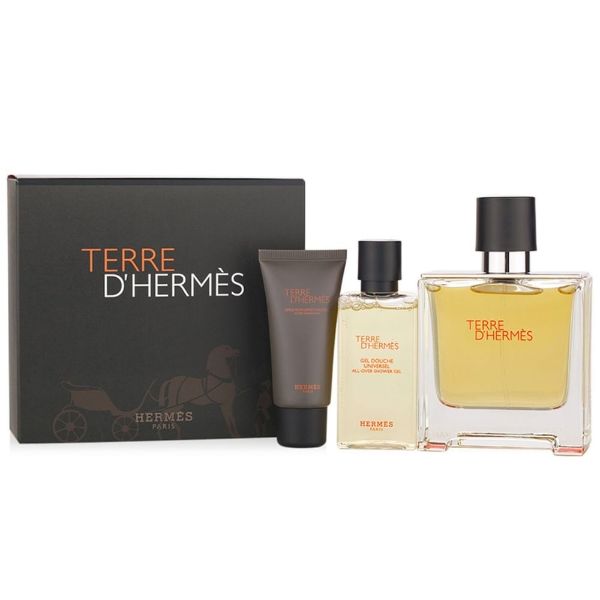 Hermes Terre D`Hermes M Set / EDP 75ml / after shave balm 15ml / shower gel 40ml