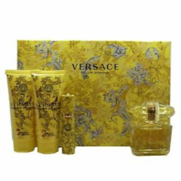 Versace Yellow Diamond W Set / EDT 90ml / body lotion 100ml / shower gel 100ml / EDT 10ml